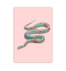 Floral Snake Postcard - Lagom Design