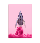 Pink Rocket Postcard - Lagom Design